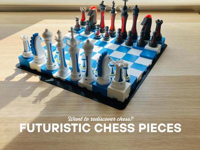 Futuristic Chess pieces