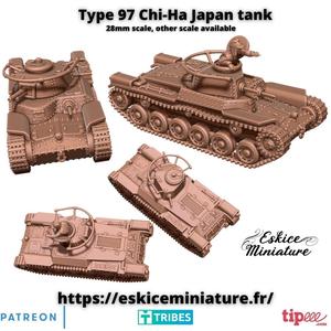 Type 97 Chi-Ha, Japan tank - 28mm
