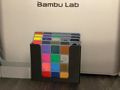 8x Desk Display Filament Swatch Board Holder Organizer for Bambu Lab Swatches