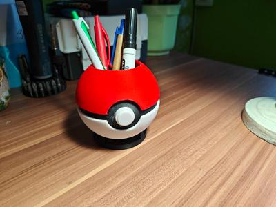 Pokemon Pokeball pen holder with stand