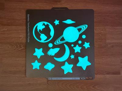 Glow in the dark night sky