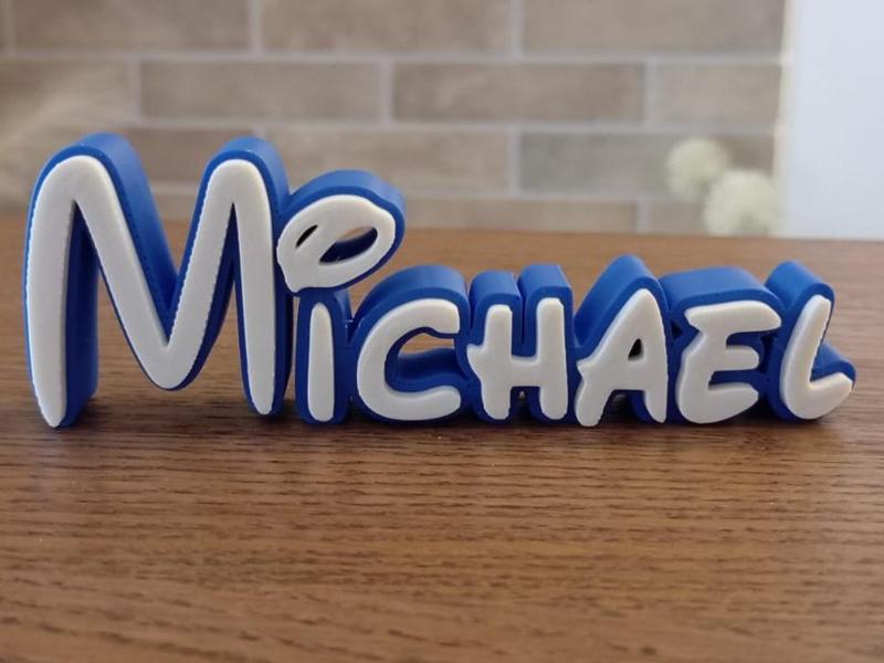 Michael Disney Name Sign Decorate Room child Birth