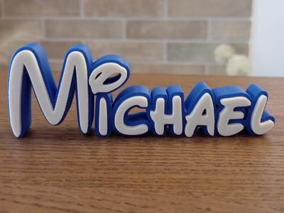 Michael Disney Name Sign Decorate Room child Birth