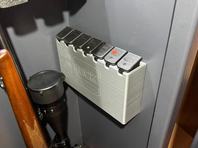 Glock 17 Magazine Holder for Safe, Magnetic
