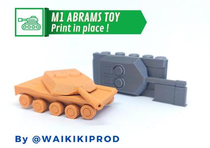 M1 Abrams Toy - Print In Place !