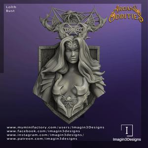 Pre-Supported Lolth Bust