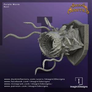 Purple Worm Bust