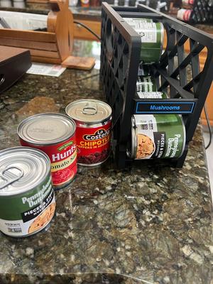 Small Can Dispenser w/ Labels