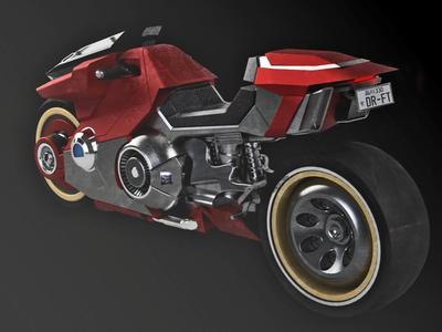 Cyberpunk Motorcycle