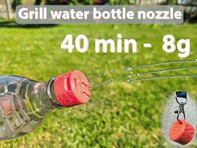 Grill water bottle nozzle (print in place)