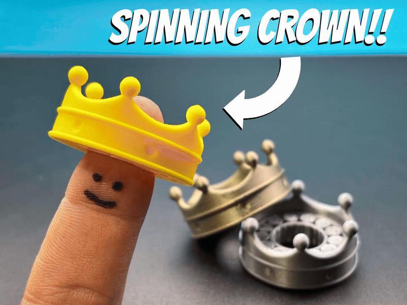 Spinning Crown Fidget | Ball Bearing Style