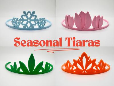 Seasonal Tiaras: Winter, Spring, Summer and Fall
