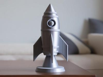 Mini Rocket on Stand