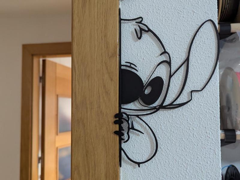 Stitch Wall art / Door art (Vertical)