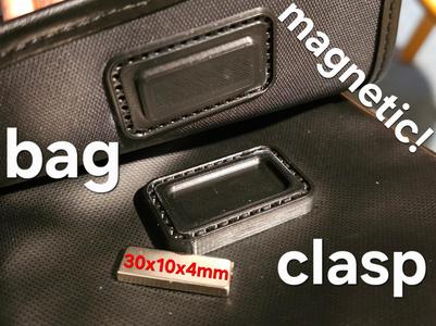 magnetic sew-on bag clasp