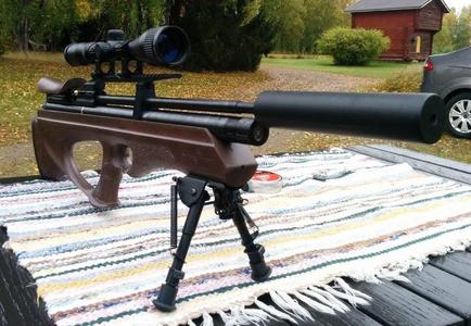 Silencer \ suppressor \ moderator (lead dust collector) for airgun.