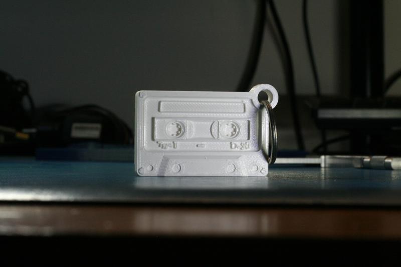 Cassette tape keychain