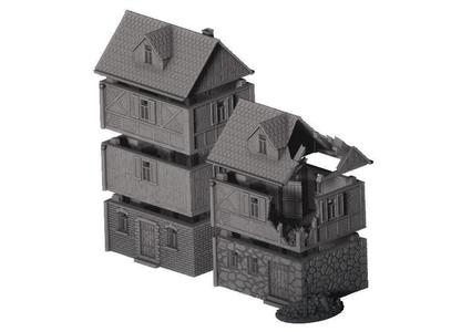 House set for 3D printing -STL File-  UPDATED VERSION