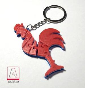 ROOSTER FLEXI 3D KEYCHAIN