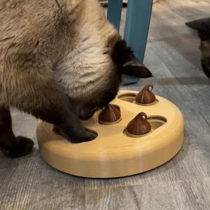 Chocolate Chip Cookie Treat Puzzle Interactive Toy for Cats