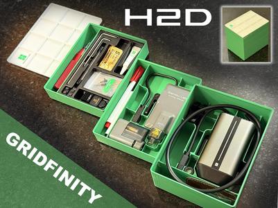 H2D Accessory Boxes (Gridfinity) - Laser, Cutter