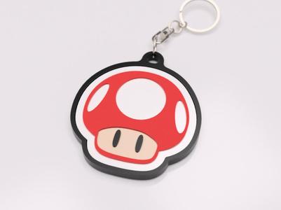 Super Mario Mushroom Keychain