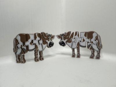 articulated flexi cow fidget toy