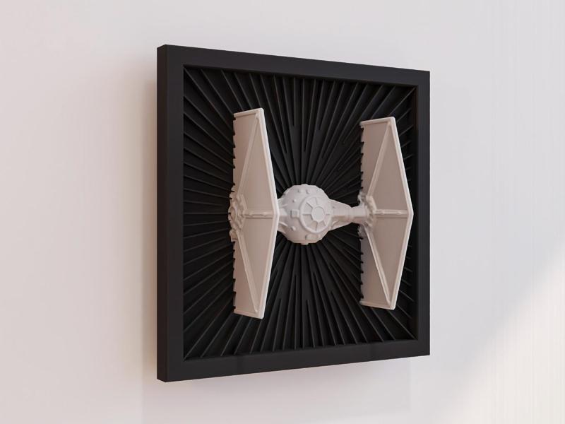 TIE Fighter Wall Art – Star Wars 3D Wall Decor