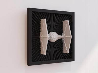 TIE Fighter Wall Art – Star Wars 3D Wall Decor
