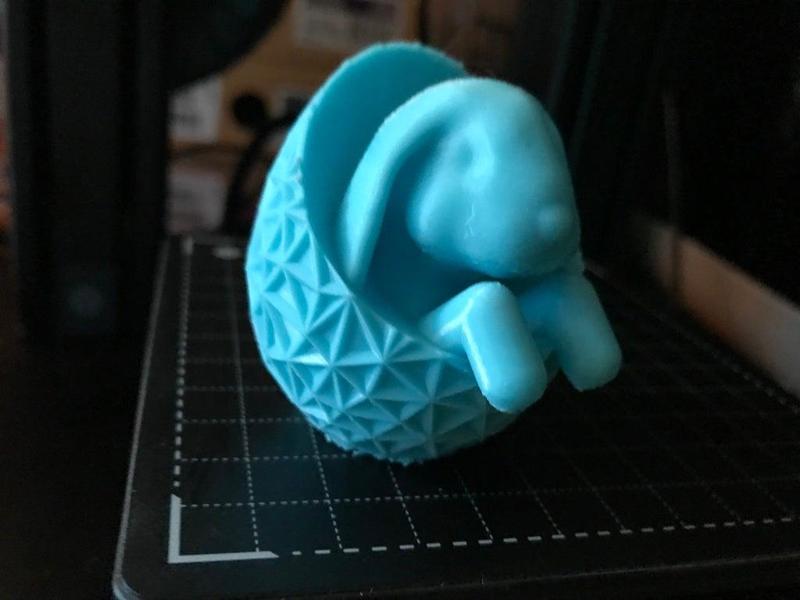 Cute Rabbit in a Geometric Egg!