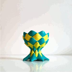 Easter eggcup in Dragon shell