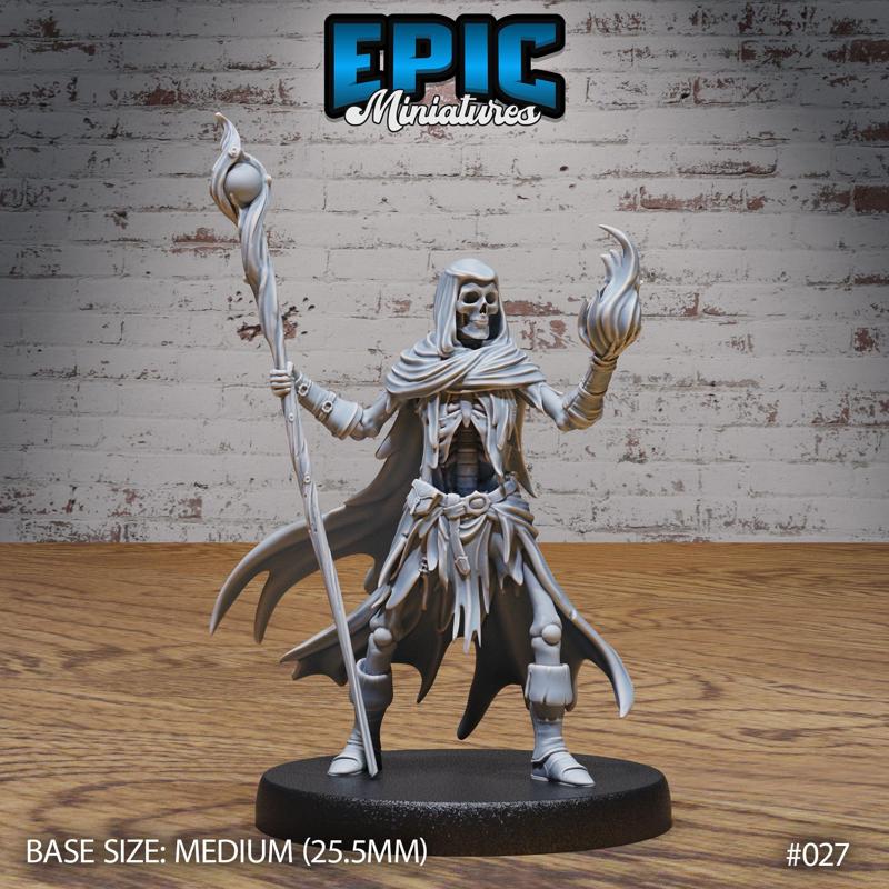 Skeleton Army Wizard / Undead Soldier / Evil Skelet Warrior / Zombie Fighter / Evil Bone Kingdom / Walking Dead Monster / Rotting Humanoid / Graveyard Encounter