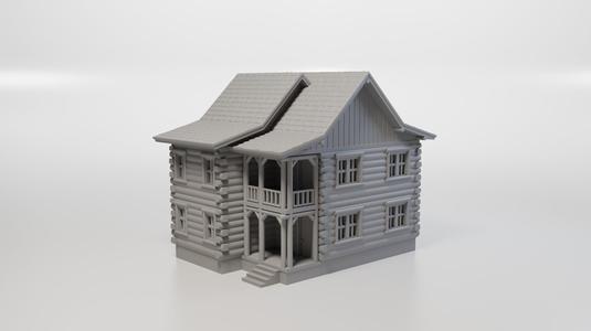 Model Railway HO Scale Wooden Cottage for miniatures and models