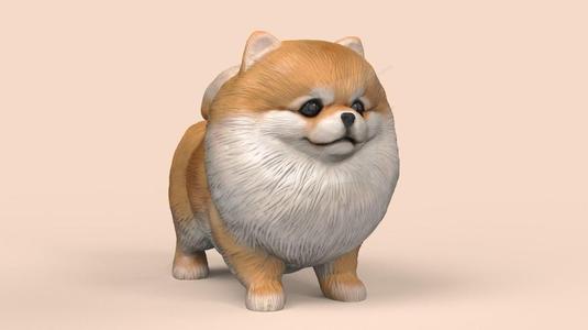 Cute Pomerranian STL and VRML