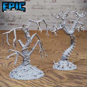 Bone Tree / Bone Swarm / Skelet City Item / Undead Beast Town Decoration / Evil Zombie Village Environment / Rotting Humanoid Kingdom / Skeleton Forest / Graveyard Encounter