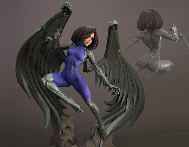 Battle Angel Alita Multi Version STL 3D print model
