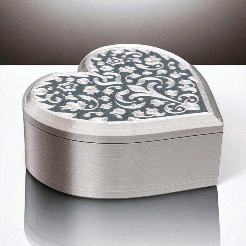 Decorative Heart Box with Tight-fit Lid
