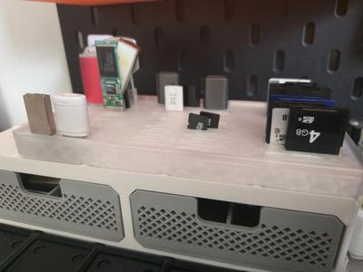 Gridfinity Usb-Sd-MicroSd card storage