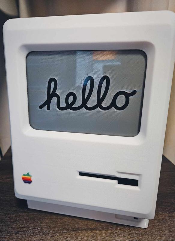 Retro Apple Mac Logo (Rainbow)