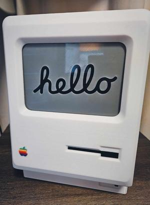 Retro Apple Mac Logo (Rainbow)