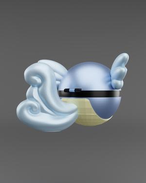 WartortBall Wartortle Themed Pokeball - Fan Art