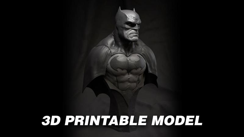Batman Bust - 3D Printable Model