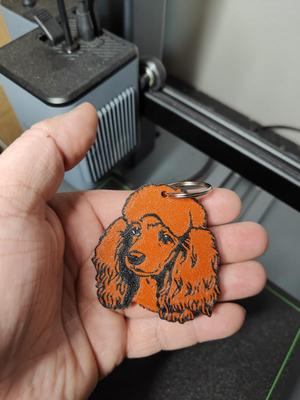 Poodle Keychain