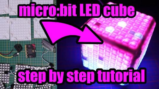 8x8x8 LED matrix cube