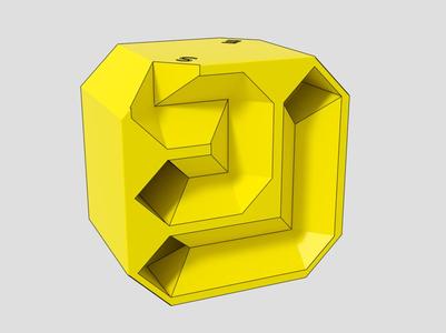Easy print 3D marble maze (diamond maze)