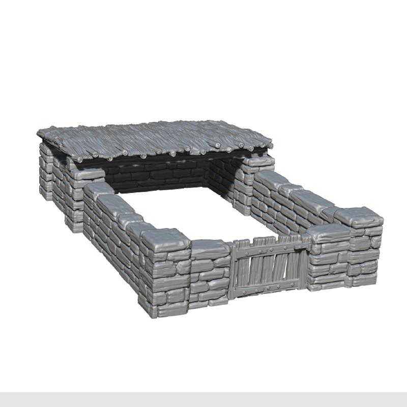 Modular Pigsty Animal Livestock Enclosure Fence Walls Gate