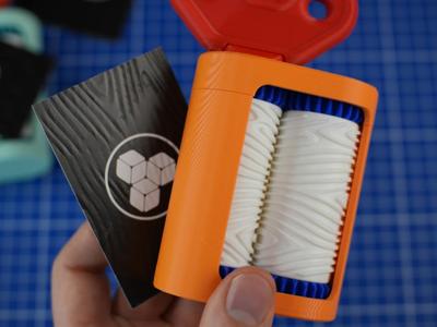 Wood Grain pattern Business Card Embosser Rollers