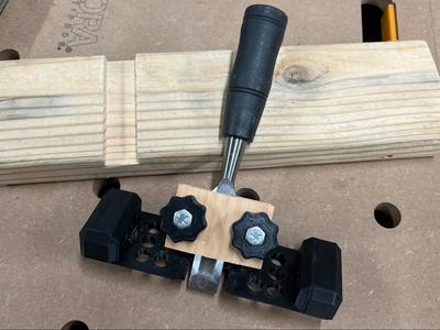 Dado Rabbet Plane Fixture for Bench Chisel Joinery