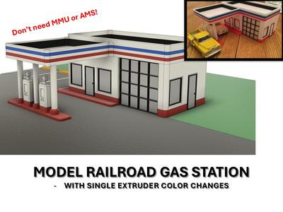 Model Train/Railroad Gas Station