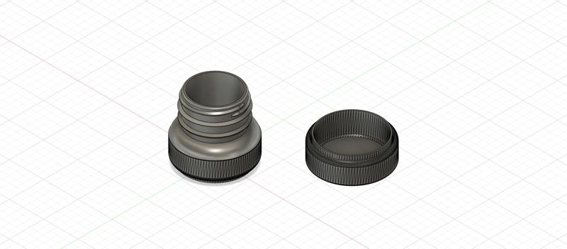 Bottle Cap Towel Roll Container